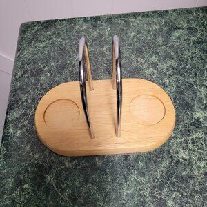 Wooden Napkin and Salt and Pepper Holder